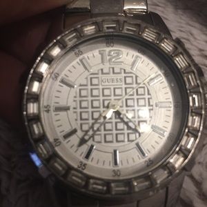 Women’s stainless steal guess watch